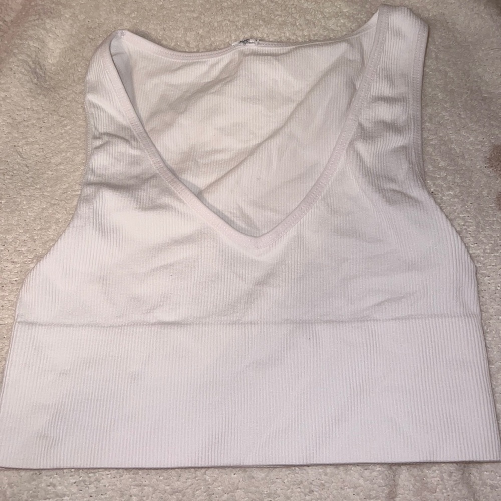 White low cut tank top from Amazon.